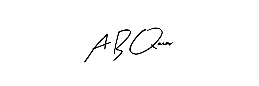 Also we have A B Qamar name is the best signature style. Create professional handwritten signature collection using Arty Signature autograph style. A B Qamar signature style 8 images and pictures png