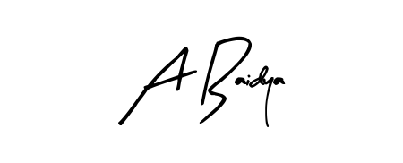 Arty Signature is a professional signature style that is perfect for those who want to add a touch of class to their signature. Get A Baidya name fancy signature for free. A Baidya signature style 8 images and pictures png