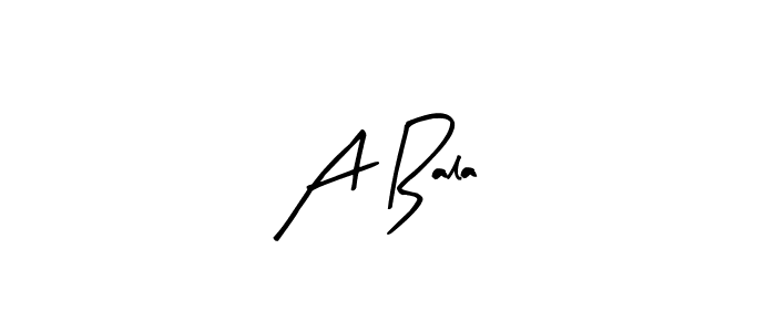 How to make A Bala  name signature. Use Arty Signature style for creating short signs online. This is the latest handwritten sign. A Bala  signature style 8 images and pictures png