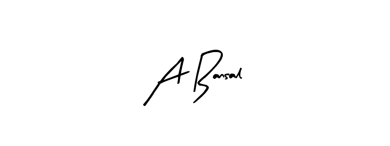 Use a signature maker to create a handwritten signature online. With this signature software, you can design (Arty Signature) your own signature for name A Bansal. A Bansal signature style 8 images and pictures png