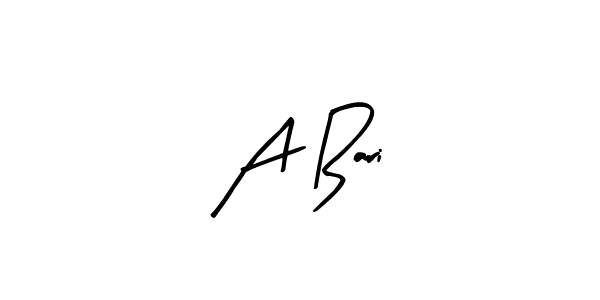 Arty Signature is a professional signature style that is perfect for those who want to add a touch of class to their signature. It is also a great choice for those who want to make their signature more unique. Get A Bari name to fancy signature for free. A Bari signature style 8 images and pictures png