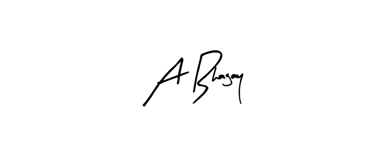 Create a beautiful signature design for name A Bhagay. With this signature (Arty Signature) fonts, you can make a handwritten signature for free. A Bhagay signature style 8 images and pictures png