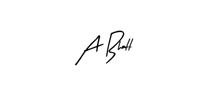 The best way (Arty Signature) to make a short signature is to pick only two or three words in your name. The name A Bhatt include a total of six letters. For converting this name. A Bhatt signature style 8 images and pictures png
