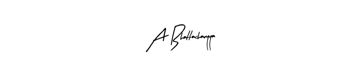 Make a beautiful signature design for name A Bhattacharyya. Use this online signature maker to create a handwritten signature for free. A Bhattacharyya signature style 8 images and pictures png