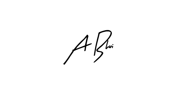 Here are the top 10 professional signature styles for the name A Bhui. These are the best autograph styles you can use for your name. A Bhui signature style 8 images and pictures png