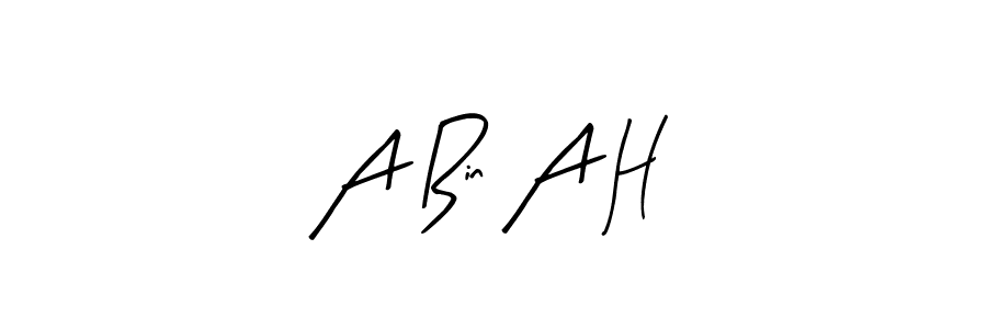 How to Draw A Bin A H signature style? Arty Signature is a latest design signature styles for name A Bin A H. A Bin A H signature style 8 images and pictures png