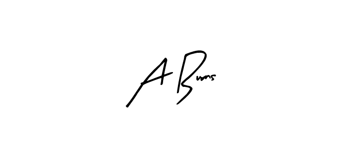 Similarly Arty Signature is the best handwritten signature design. Signature creator online .You can use it as an online autograph creator for name A Burns. A Burns signature style 8 images and pictures png