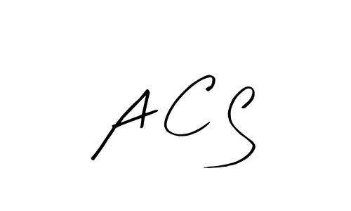 A C S stylish signature style. Best Handwritten Sign (Arty Signature) for my name. Handwritten Signature Collection Ideas for my name A C S. A C S signature style 8 images and pictures png