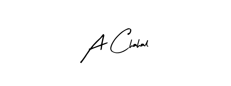 Arty Signature is a professional signature style that is perfect for those who want to add a touch of class to their signature. It is also a great choice for those who want to make their signature more unique. Get A Chahal name to fancy signature for free. A Chahal signature style 8 images and pictures png