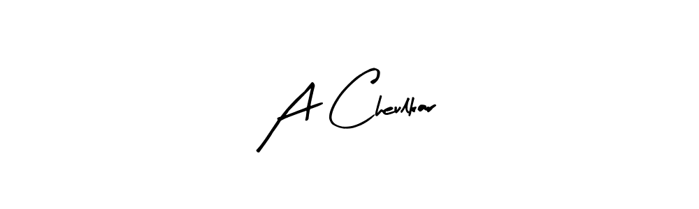 Similarly Arty Signature is the best handwritten signature design. Signature creator online .You can use it as an online autograph creator for name A Cheulkar. A Cheulkar signature style 8 images and pictures png