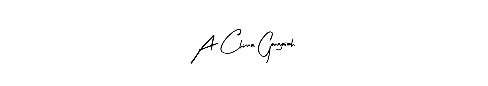 Also You can easily find your signature by using the search form. We will create A Chinna Gangaiah name handwritten signature images for you free of cost using Arty Signature sign style. A Chinna Gangaiah signature style 8 images and pictures png