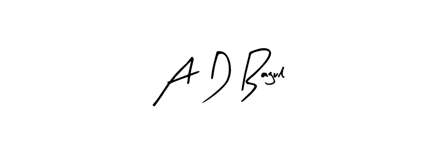 Also we have A D Bagul name is the best signature style. Create professional handwritten signature collection using Arty Signature autograph style. A D Bagul signature style 8 images and pictures png