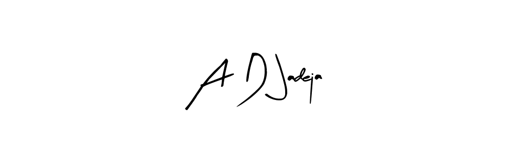 You should practise on your own different ways (Arty Signature) to write your name (A D Jadeja) in signature. don't let someone else do it for you. A D Jadeja signature style 8 images and pictures png