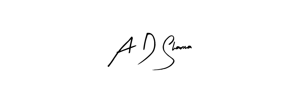 The best way (Arty Signature) to make a short signature is to pick only two or three words in your name. The name A D Sharma include a total of six letters. For converting this name. A D Sharma signature style 8 images and pictures png