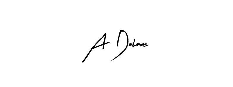 Design your own signature with our free online signature maker. With this signature software, you can create a handwritten (Arty Signature) signature for name A Dahare. A Dahare signature style 8 images and pictures png