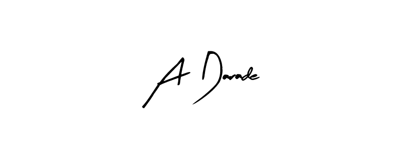 Here are the top 10 professional signature styles for the name A Darade. These are the best autograph styles you can use for your name. A Darade signature style 8 images and pictures png