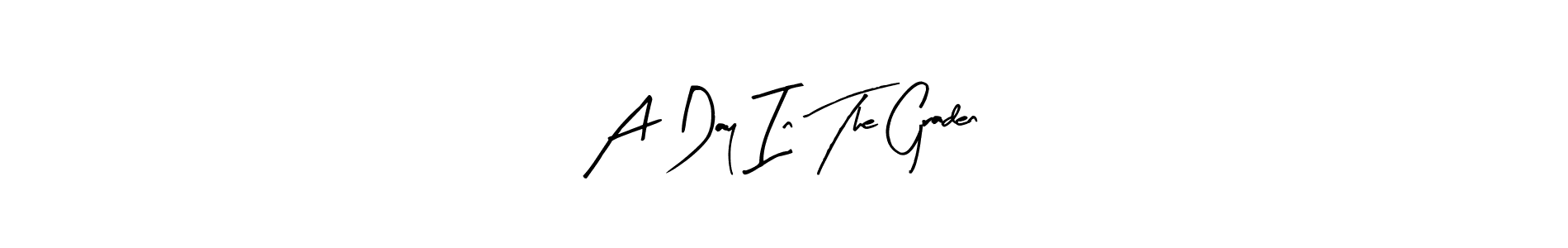 You should practise on your own different ways (Arty Signature) to write your name (A Day In The Graden) in signature. don't let someone else do it for you. A Day In The Graden signature style 8 images and pictures png