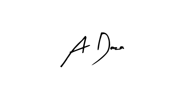 Use a signature maker to create a handwritten signature online. With this signature software, you can design (Arty Signature) your own signature for name A Daza. A Daza signature style 8 images and pictures png