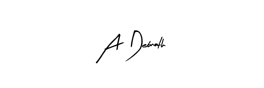 Create a beautiful signature design for name A Debnath. With this signature (Arty Signature) fonts, you can make a handwritten signature for free. A Debnath signature style 8 images and pictures png