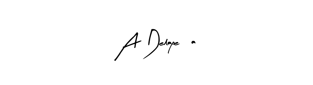 You should practise on your own different ways (Arty Signature) to write your name (A Delapeña) in signature. don't let someone else do it for you. A Delapeña signature style 8 images and pictures png