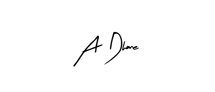 How to make A Dhane name signature. Use Arty Signature style for creating short signs online. This is the latest handwritten sign. A Dhane signature style 8 images and pictures png