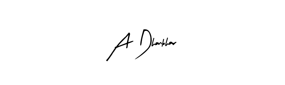 if you are searching for the best signature style for your name A Dhankhar. so please give up your signature search. here we have designed multiple signature styles  using Arty Signature. A Dhankhar signature style 8 images and pictures png