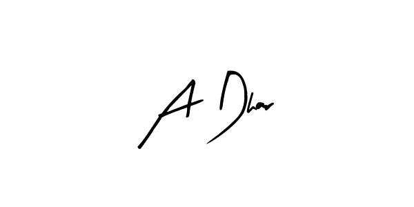 Arty Signature is a professional signature style that is perfect for those who want to add a touch of class to their signature. It is also a great choice for those who want to make their signature more unique. Get A Dhar name to fancy signature for free. A Dhar signature style 8 images and pictures png