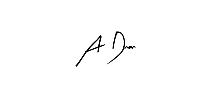 A Dnan  stylish signature style. Best Handwritten Sign (Arty Signature) for my name. Handwritten Signature Collection Ideas for my name A Dnan . A Dnan  signature style 8 images and pictures png
