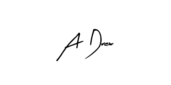 Best and Professional Signature Style for A Drew. Arty Signature Best Signature Style Collection. A Drew signature style 8 images and pictures png