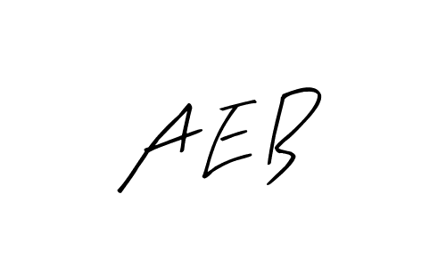 A E B stylish signature style. Best Handwritten Sign (Arty Signature) for my name. Handwritten Signature Collection Ideas for my name A E B. A E B signature style 8 images and pictures png