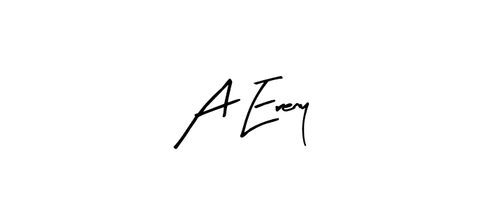 The best way (Arty Signature) to make a short signature is to pick only two or three words in your name. The name A Ereny include a total of six letters. For converting this name. A Ereny signature style 8 images and pictures png