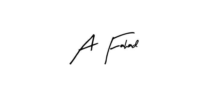 You should practise on your own different ways (Arty Signature) to write your name (A Fahad) in signature. don't let someone else do it for you. A Fahad signature style 8 images and pictures png