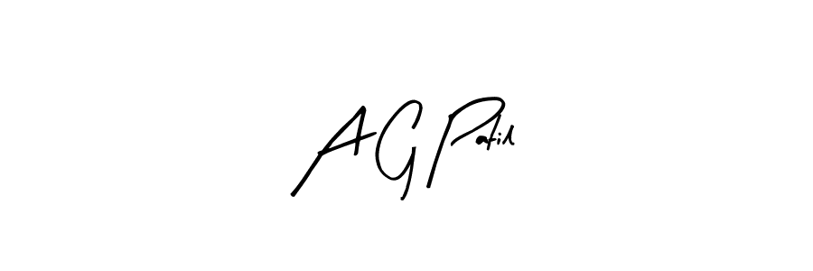 Use a signature maker to create a handwritten signature online. With this signature software, you can design (Arty Signature) your own signature for name A G Patil. A G Patil signature style 8 images and pictures png