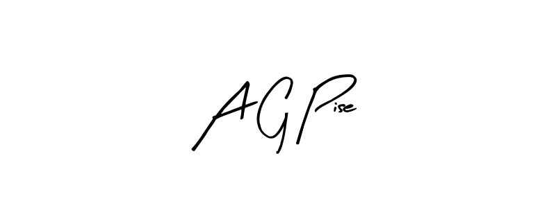 Make a beautiful signature design for name A G Pise. Use this online signature maker to create a handwritten signature for free. A G Pise signature style 8 images and pictures png