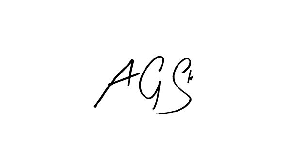 It looks lik you need a new signature style for name A G Sk. Design unique handwritten (Arty Signature) signature with our free signature maker in just a few clicks. A G Sk signature style 8 images and pictures png