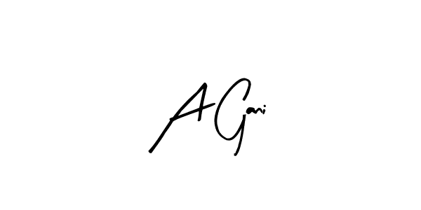 Design your own signature with our free online signature maker. With this signature software, you can create a handwritten (Arty Signature) signature for name A Gani. A Gani signature style 8 images and pictures png