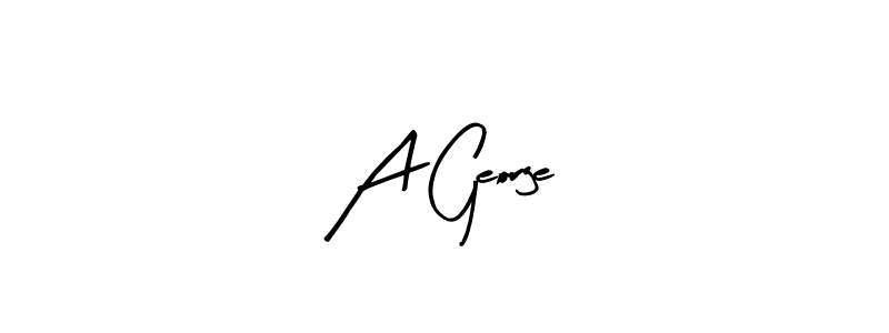 Best and Professional Signature Style for A George. Arty Signature Best Signature Style Collection. A George signature style 8 images and pictures png
