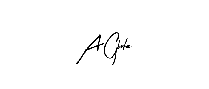 Best and Professional Signature Style for A Ghute. Arty Signature Best Signature Style Collection. A Ghute signature style 8 images and pictures png