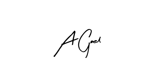 Design your own signature with our free online signature maker. With this signature software, you can create a handwritten (Arty Signature) signature for name A Goel. A Goel signature style 8 images and pictures png