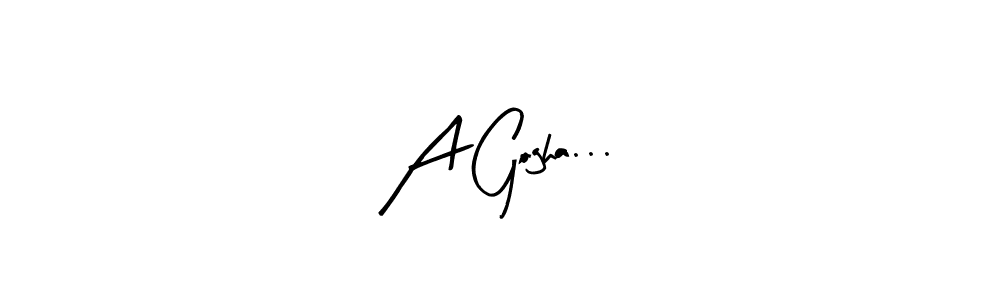 Use a signature maker to create a handwritten signature online. With this signature software, you can design (Arty Signature) your own signature for name A Gogha.... A Gogha... signature style 8 images and pictures png