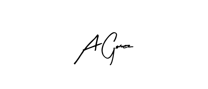 Also we have A Gomez name is the best signature style. Create professional handwritten signature collection using Arty Signature autograph style. A Gomez signature style 8 images and pictures png