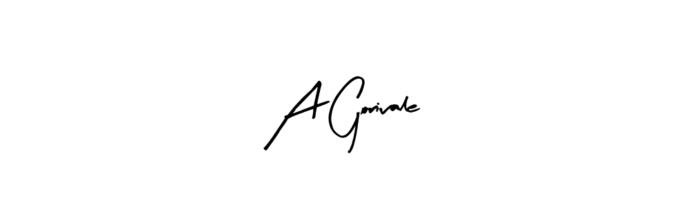 You should practise on your own different ways (Arty Signature) to write your name (A Gorivale) in signature. don't let someone else do it for you. A Gorivale signature style 8 images and pictures png