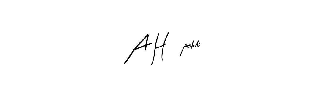 How to make A H İpekli signature? Arty Signature is a professional autograph style. Create handwritten signature for A H İpekli name. A H İpekli signature style 8 images and pictures png