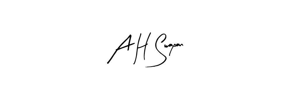 Best and Professional Signature Style for A H Swapan. Arty Signature Best Signature Style Collection. A H Swapan signature style 8 images and pictures png