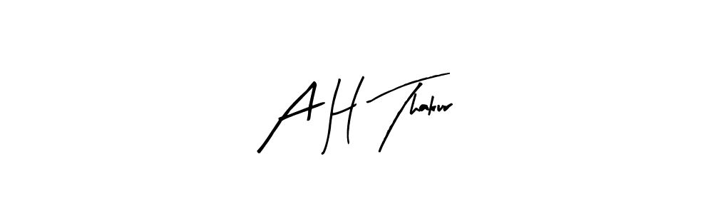 Design your own signature with our free online signature maker. With this signature software, you can create a handwritten (Arty Signature) signature for name A H Thakur. A H Thakur signature style 8 images and pictures png