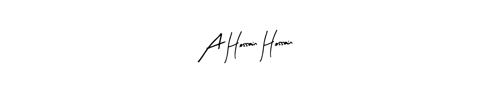 How to make A Hossain Hossain signature? Arty Signature is a professional autograph style. Create handwritten signature for A Hossain Hossain name. A Hossain Hossain signature style 8 images and pictures png