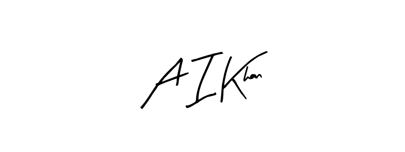 Design your own signature with our free online signature maker. With this signature software, you can create a handwritten (Arty Signature) signature for name A I Khan. A I Khan signature style 8 images and pictures png