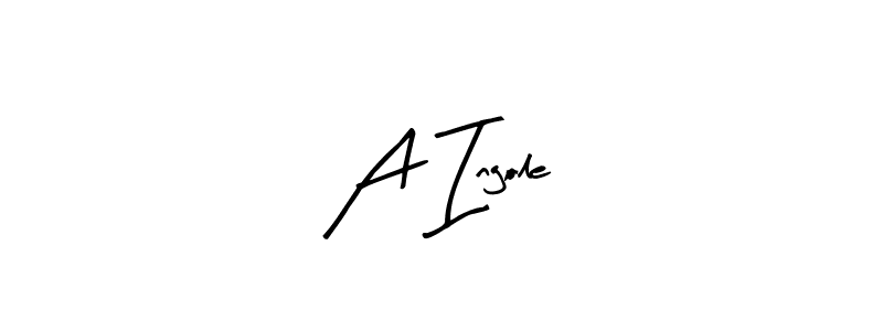Also we have A Ingole name is the best signature style. Create professional handwritten signature collection using Arty Signature autograph style. A Ingole signature style 8 images and pictures png
