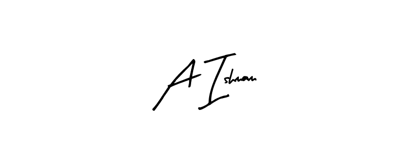 Also You can easily find your signature by using the search form. We will create A Ishmam name handwritten signature images for you free of cost using Arty Signature sign style. A Ishmam signature style 8 images and pictures png