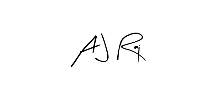 Design your own signature with our free online signature maker. With this signature software, you can create a handwritten (Arty Signature) signature for name A J Raj. A J Raj signature style 8 images and pictures png
